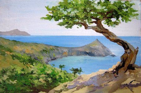 Крымские пейзажи для детей рисование