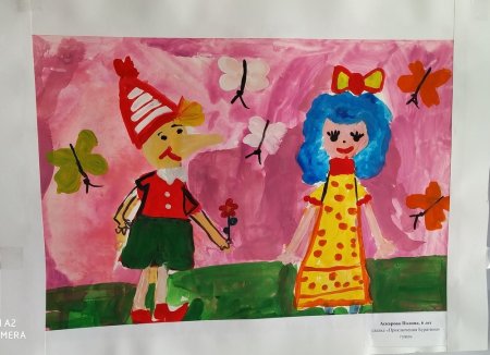 Рисование в старшей группе на тему Буратино