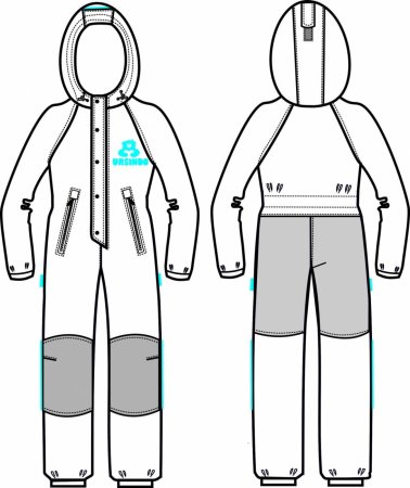 Технический эскиз комбинезона
