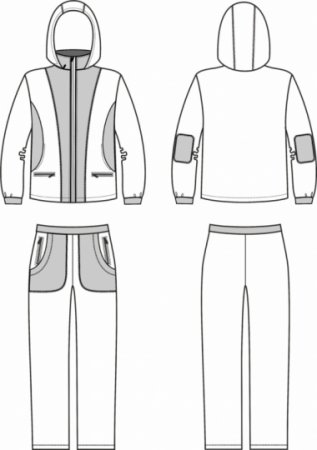 Технический эскиз костюма