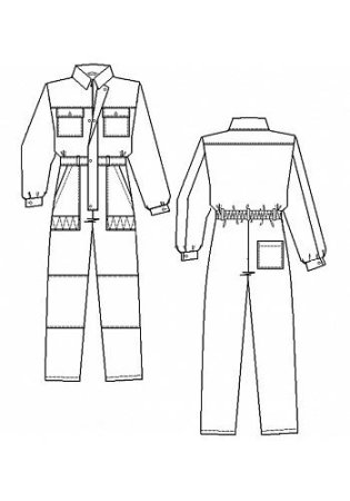 Технический эскиз комбинезона