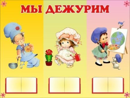 Уголок дежурных по столовой