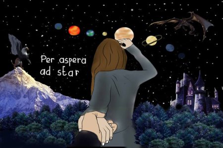 Рисунок на тему через тернии к звездам