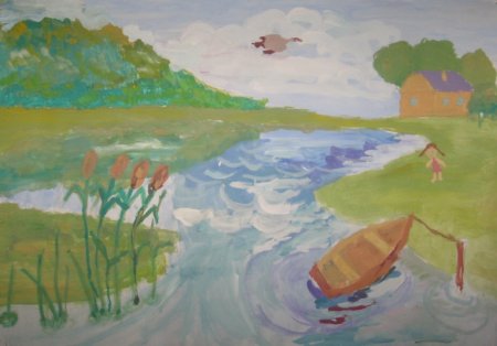 Рисунок на тему природа родного края