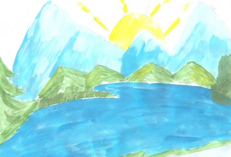 Детские рисунки на тему природа