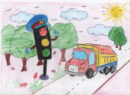 Рисунок на тему ПДД