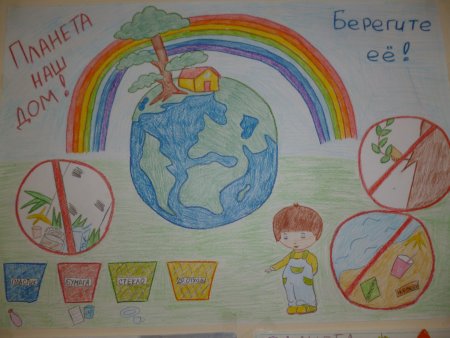 Плакат Защитим свою планету