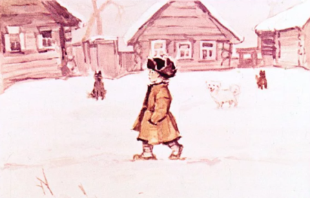 Рисунок к рассказу Толстого Филиппок