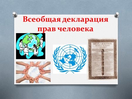Рисунок на тему Всеобщая декларация прав человека