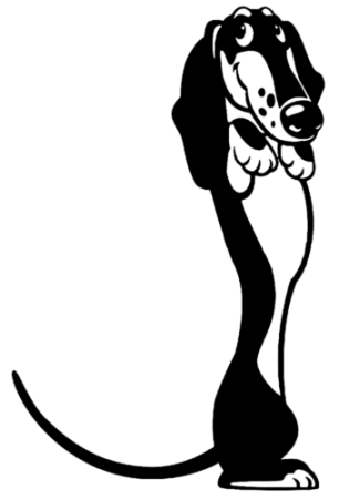 Такса трафарет