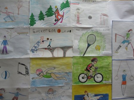 Рисунок на тему спорт для детей