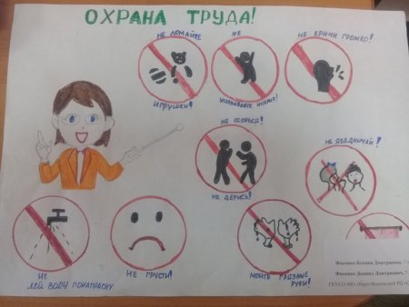 Рисунок по технике безопасности