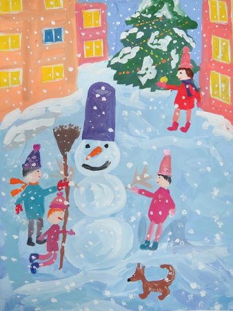 Рисование Зимушка зима