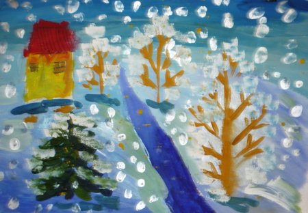 Рисунок на тему Зимушка зима