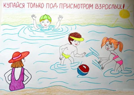 Безопасность на воде рисунок