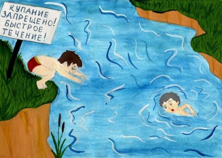 Безопасность на воде рисунок
