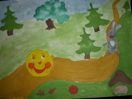 Рисование сказки Колобок