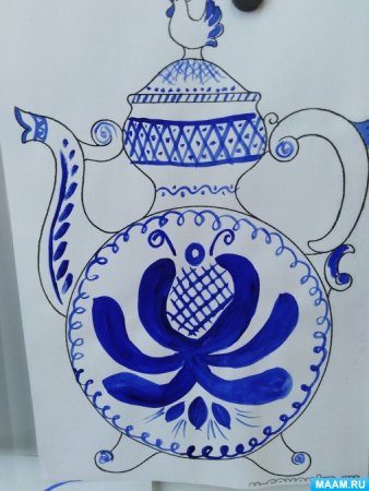 Гжельская роспись старшая группа