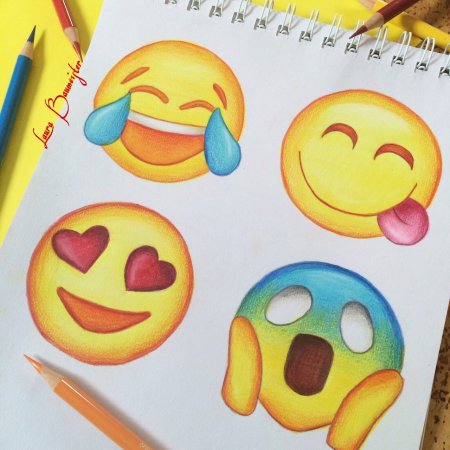 Смайлы для скетчбука