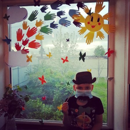 Окна на осеннюю тематику в детском саду
