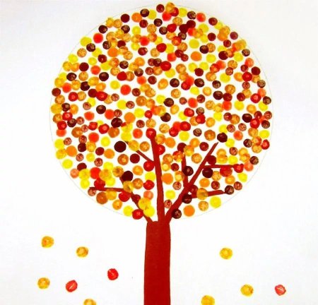 Рисование ватными палочками