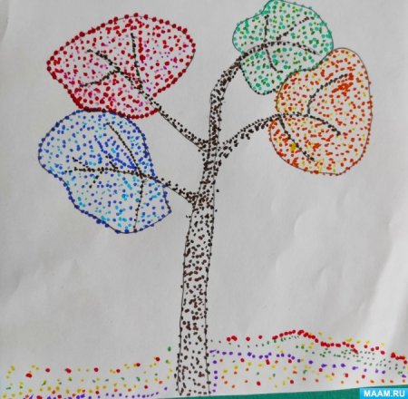 Рисование ватными палочками