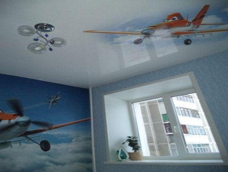 Потолки с фотопечатью в детскую