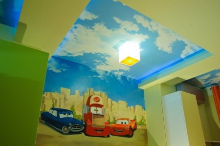 Фотопечать в детскую комнату на потолок