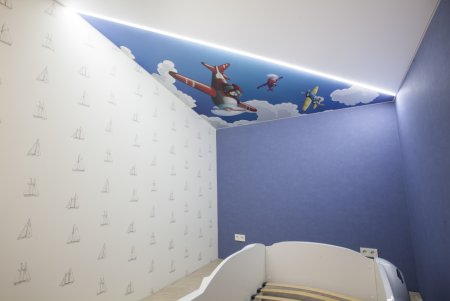 Натяжные потолки с фотопечатью для детской комнаты