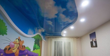 Потолок волна детская