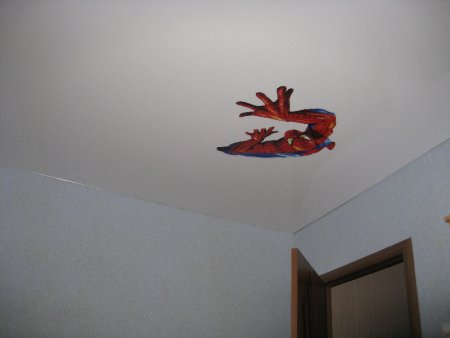 Декоративная заплатка на натяжной потолок