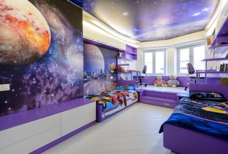 Детская комната в космическом стиле