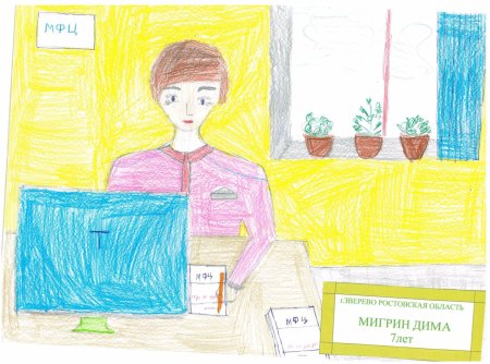 Рисунки детей мама на работе