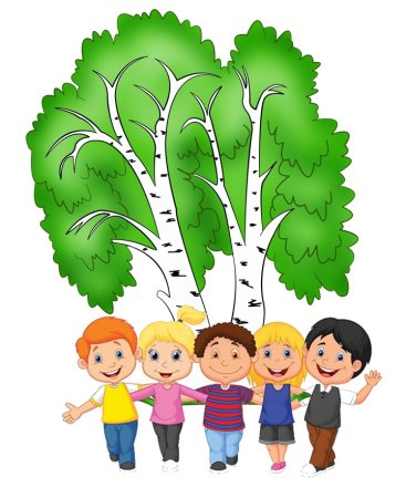 Береза для детей детского сада