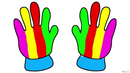 Перчатки рисунок детский