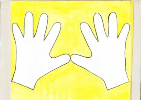 Аппликация перчатки