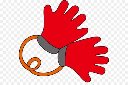 Перчатки для детей на прозрачном фоне