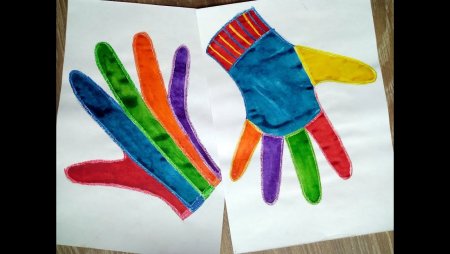 Для рисования детям перчатки