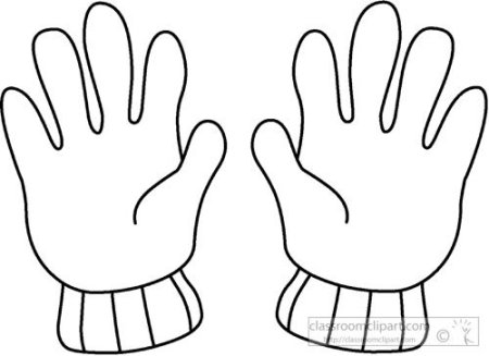 Трафарет перчаток
