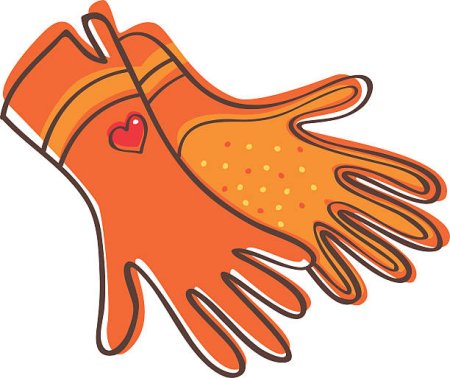 Перчатки детские вектор