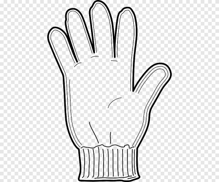 Перчатка раскраска