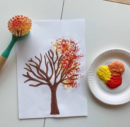 Нетрадиционное рисование осень