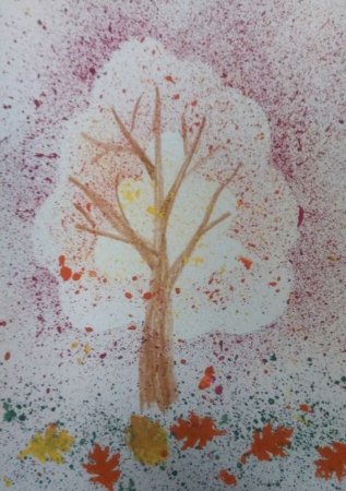 Нетрадиционная техника рисования в детском саду набрызг