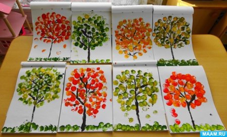 Нетрадиционное рисование на осеннюю тему