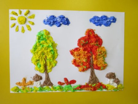 Техника пуантилизм с детьми в детском саду