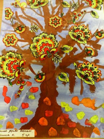 Нетрадиционное рисование в подготовительной группе на тему осень