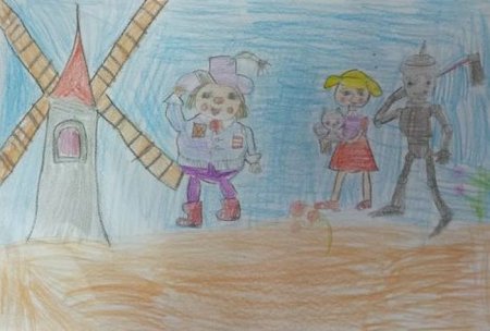 Рисунки к сказке волшебник изумрудного города детские