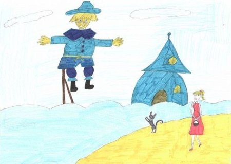 Рисунок к сказке волшебник изумрудного города