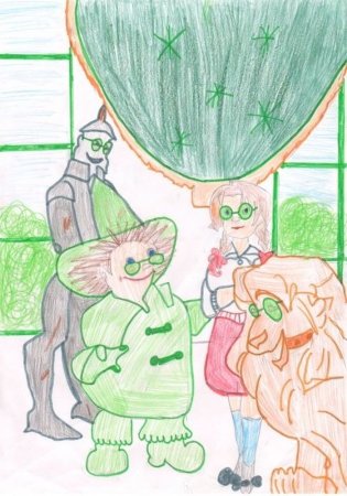 Изумрудный город рисование