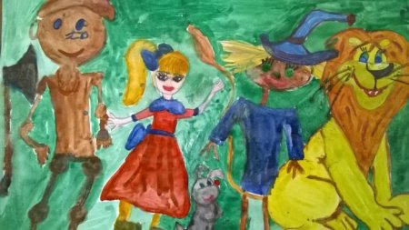 Рисунок к сказке волшебник изумрудного города